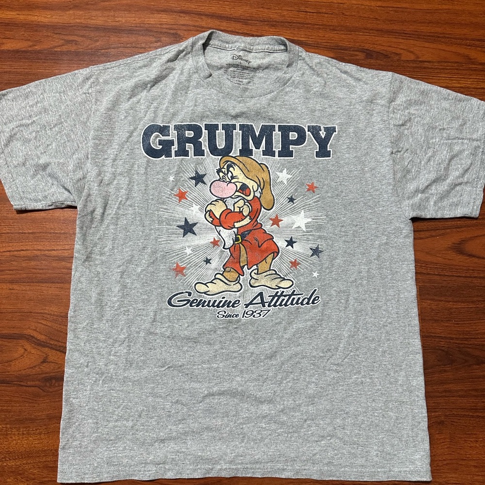 Vintage Disney Grumpy Gray T-Shirt